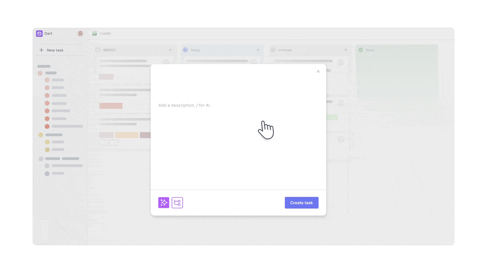 Dart AI duplicate detection feature screenshot