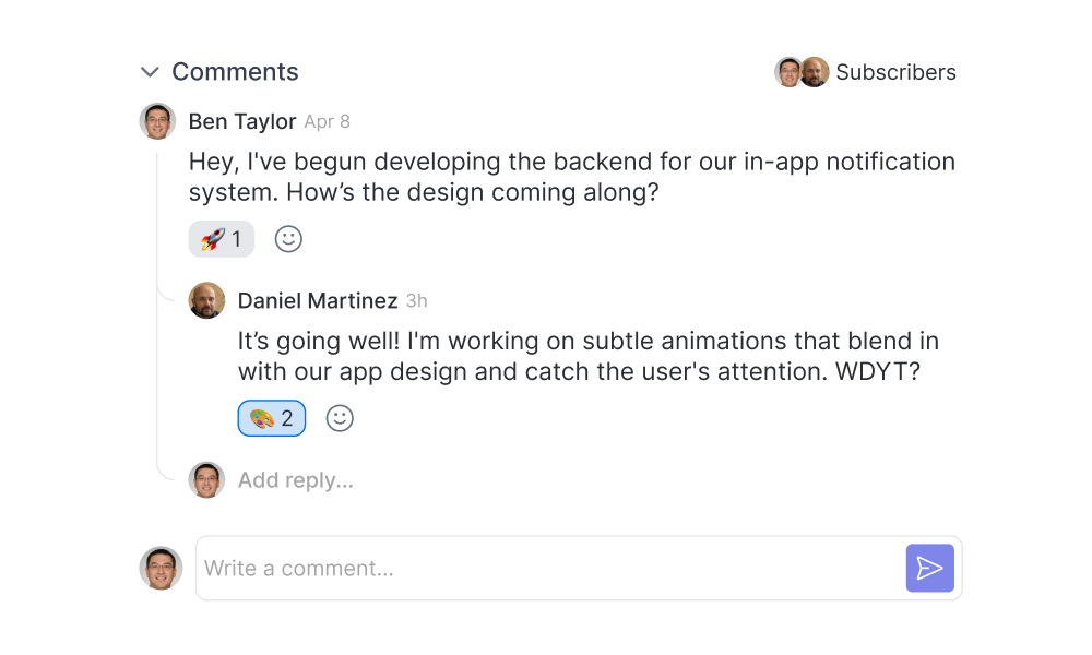 Dart Commenting feature screenshot